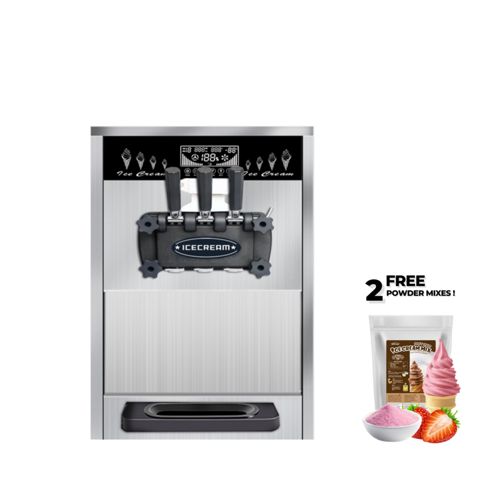 Ice Cream Machine - 3 Flavour (22L/H)