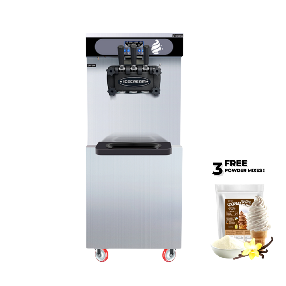 Ice Cream Machine - 3 Flavour (25L/H)