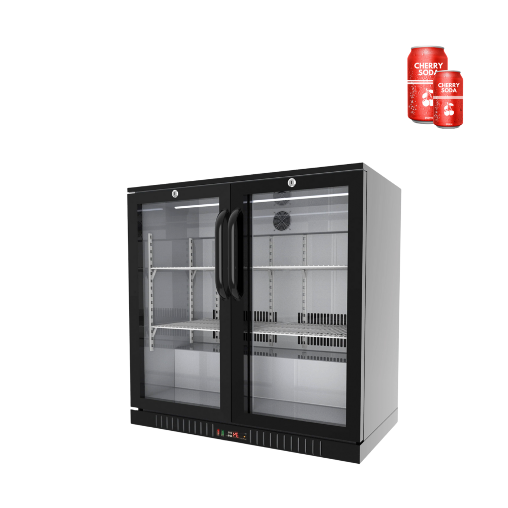 Back Bar Cooler - Double (Hinged)