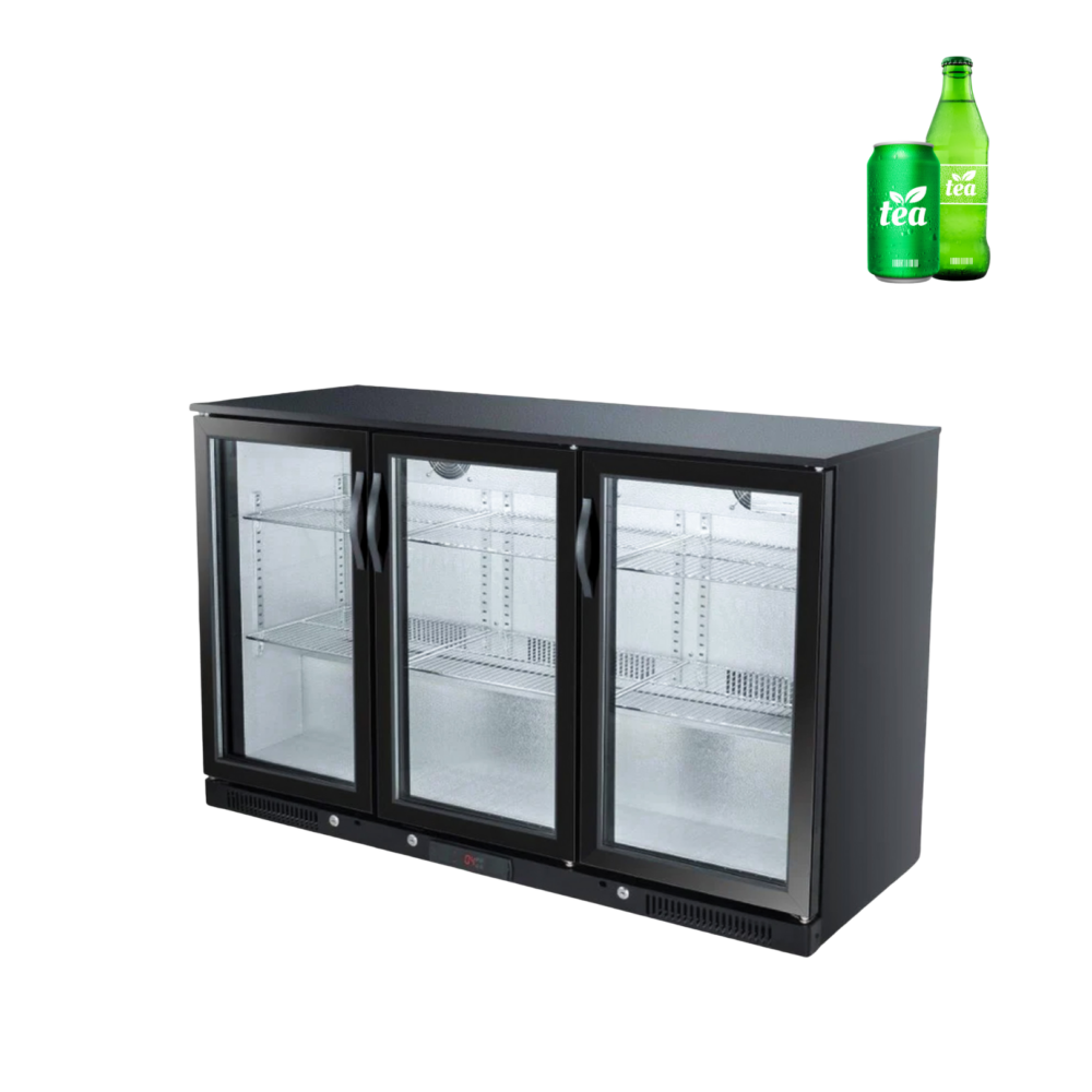 Back Bar Cooler - Triple (Hinged)