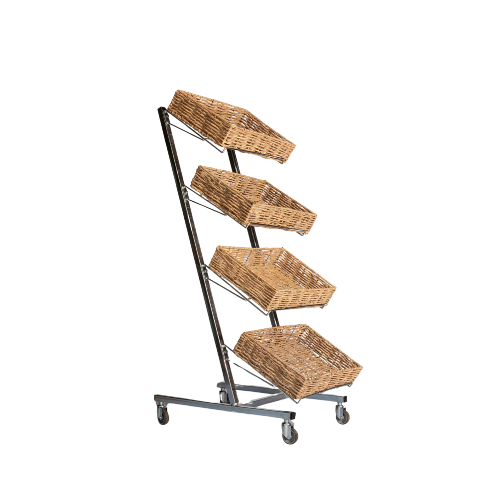 Bread Display Trolley (4 Tier)